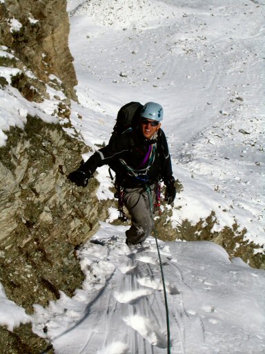 Rochers de Cornus (34).jpg - Flo arrivant au relais R2
